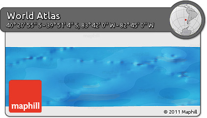 Political Panoramic Map of the Area around 40° 6' 0" S, 83° 13' 29" W
