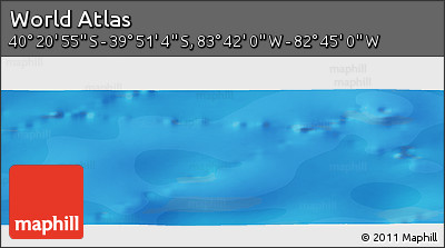 Political Panoramic Map of the Area around 40° 6' 0" S, 83° 13' 29" W