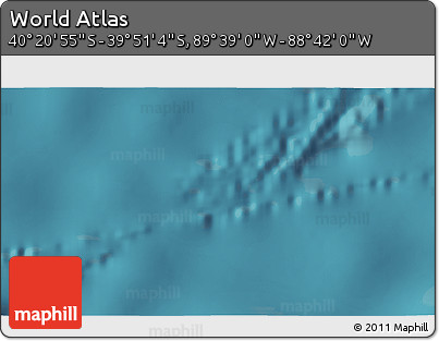 Satellite 3D Map of the Area around 40° 6' 0" S, 89° 10' 30" W