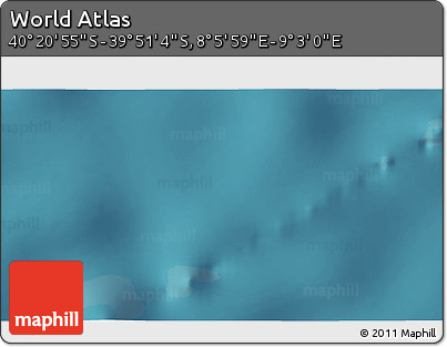 Satellite 3D Map of the Area around 40° 6' 0" S, 8° 34' 29" E