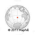 Outline Map of the Area around 40° 6' 0" S, 90° 10' 30" E, rectangular outline
