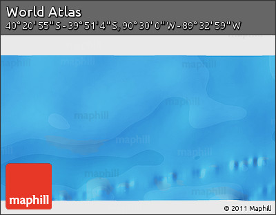 Political 3D Map of the Area around 40° 6' 0" S, 90° 1' 30" W