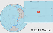Gray Location Map of the area around 40° 6' 0" S, 94° 16' 30" W