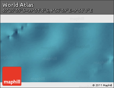 Satellite 3D Map of the Area around 40° 6' 0" S, 9° 25' 30" E