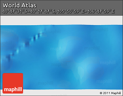Physical 3D Map of the Area around 40° 32' 39" S, 106° 19' 29" E