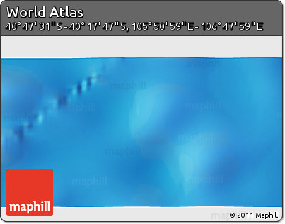Physical 3D Map of the Area around 40° 32' 39" S, 106° 19' 29" E