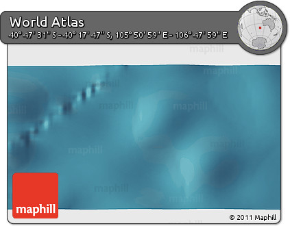 Satellite 3D Map of the Area around 40° 32' 39" S, 106° 19' 29" E