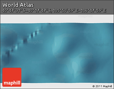 Satellite 3D Map of the Area around 40° 32' 39" S, 106° 19' 29" E