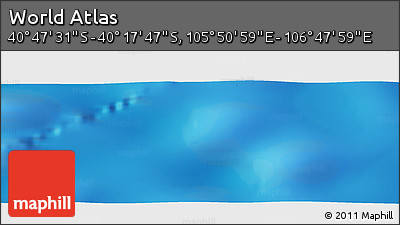 Physical Panoramic Map of the Area around 40° 32' 39" S, 106° 19' 29" E