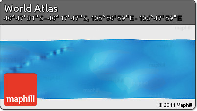 Physical Panoramic Map of the Area around 40° 32' 39" S, 106° 19' 29" E
