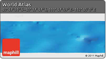 Physical Panoramic Map of the Area around 40° 32' 39" S, 112° 16' 30" E