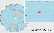Gray Location Map of the area around 40° 32' 39" S, 115° 40' 30" E
