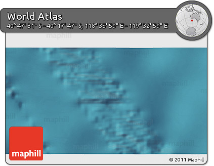 Satellite 3D Map of the Area around 40° 32' 39" S, 119° 4' 29" E