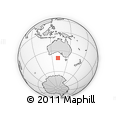 Outline Map of the Area around 40° 32' 39" S, 130° 58' 29" E, rectangular outline