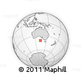 Outline Map of the Area around 40° 32' 39" S, 133° 31' 30" E, rectangular outline