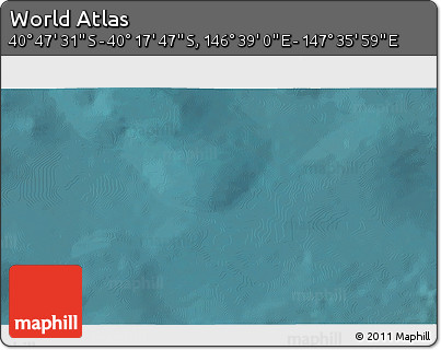 Satellite 3D Map of the Area around 40° 32' 39" S, 147° 7' 30" E