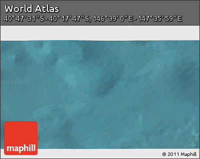 Satellite 3D Map of the Area around 40° 32' 39" S, 147° 7' 30" E