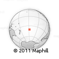 Outline Map of the Area around 40° 32' 39" S, 147° 49' 29" W, rectangular outline