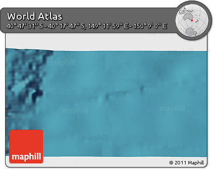 Satellite 3D Map of the Area around 40° 32' 39" S, 149° 40' 30" E