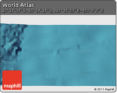 Satellite 3D Map of the Area around 40° 32' 39" S, 149° 40' 30" E