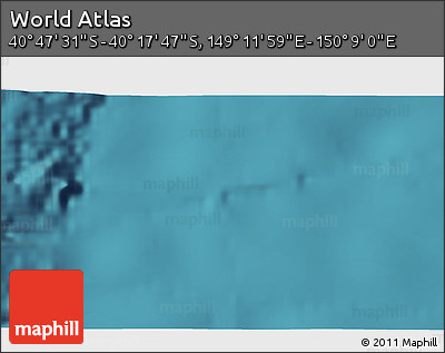 Satellite 3D Map of the Area around 40° 32' 39" S, 149° 40' 30" E