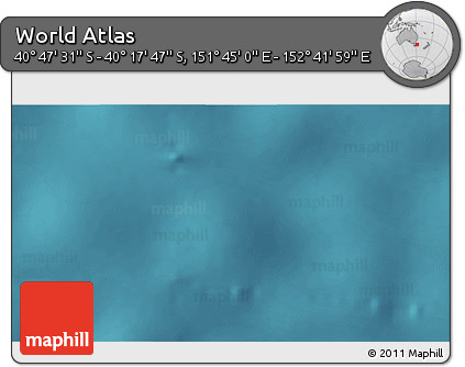 Satellite 3D Map of the Area around 40° 32' 39" S, 152° 13' 29" E