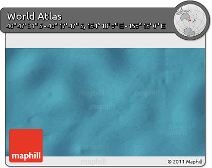 Satellite 3D Map of the Area around 40° 32' 39" S, 154° 46' 30" E