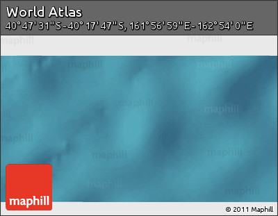Satellite 3D Map of the Area around 40° 32' 39" S, 162° 25' 30" E