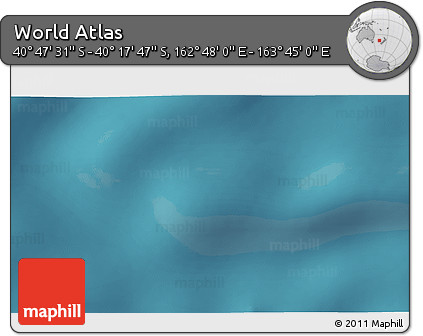 Satellite 3D Map of the Area around 40° 32' 39" S, 163° 16' 30" E