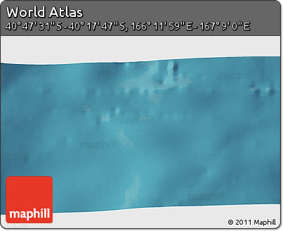 Satellite 3D Map of the Area around 40° 32' 39" S, 166° 40' 30" E