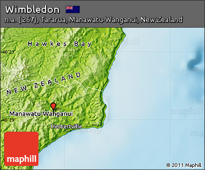 Physical Map of Wimbledon