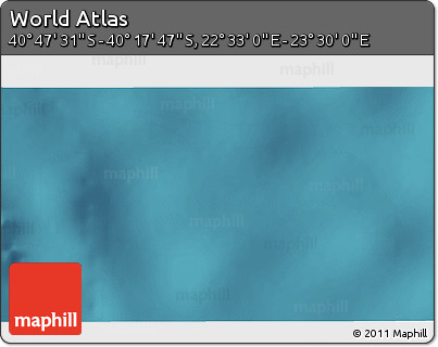 Satellite 3D Map of the Area around 40° 32' 39" S, 23° 1' 29" E
