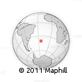 Outline Map of the Area around 40° 32' 39" S, 23° 43' 30" W, rectangular outline