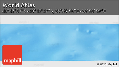 Physical Panoramic Map of the Area around 40° 32' 39" S, 26° 25' 29" E