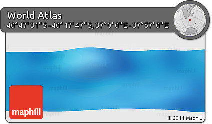 Physical Panoramic Map of the Area around 40° 32' 39" S, 37° 28' 30" E