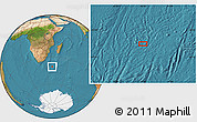 Satellite Location Map of the area around 40° 32' 39" S, 38° 19' 30" E