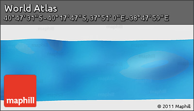 Physical Panoramic Map of the Area around 40° 32' 39" S, 38° 19' 30" E