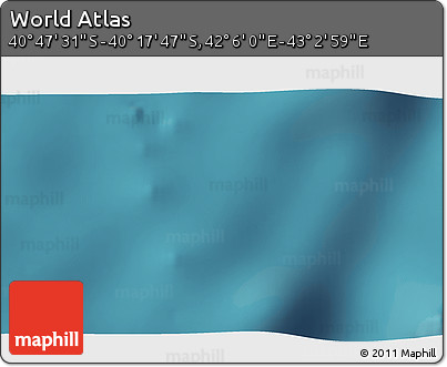 Satellite 3D Map of the Area around 40° 32' 39" S, 42° 34' 30" E