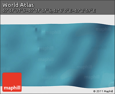 Satellite 3D Map of the Area around 40° 32' 39" S, 42° 34' 30" E