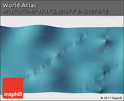 Satellite 3D Map of the Area around 40° 32' 39" S, 43° 25' 29" E