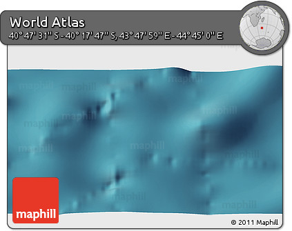 Satellite 3D Map of the Area around 40° 32' 39" S, 44° 16' 29" E