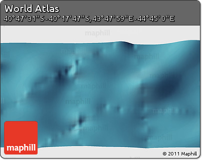 Satellite 3D Map of the Area around 40° 32' 39" S, 44° 16' 29" E