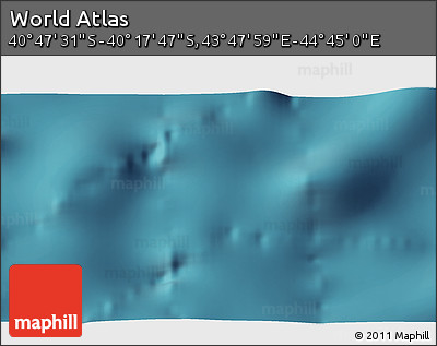 Satellite 3D Map of the Area around 40° 32' 39" S, 44° 16' 29" E
