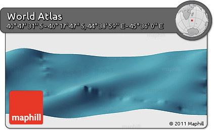 Satellite Panoramic Map of the Area around 40° 32' 39" S, 45° 7' 30" E