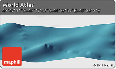 Satellite Panoramic Map of the Area around 40° 32' 39" S, 45° 7' 30" E