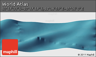 Satellite Panoramic Map of the Area around 40° 32' 39" S, 45° 7' 30" E
