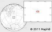 Blank Location Map of the area around 40° 32' 39" S, 46° 49' 30" E