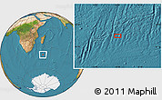 Satellite Location Map of the area around 40° 32' 39" S, 46° 49' 30" E