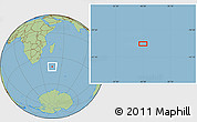 Savanna Style Location Map of the area around 40° 32' 39" S, 46° 49' 30" E