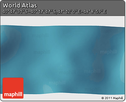 Satellite 3D Map of the Area around 40° 32' 39" S, 47° 40' 29" E